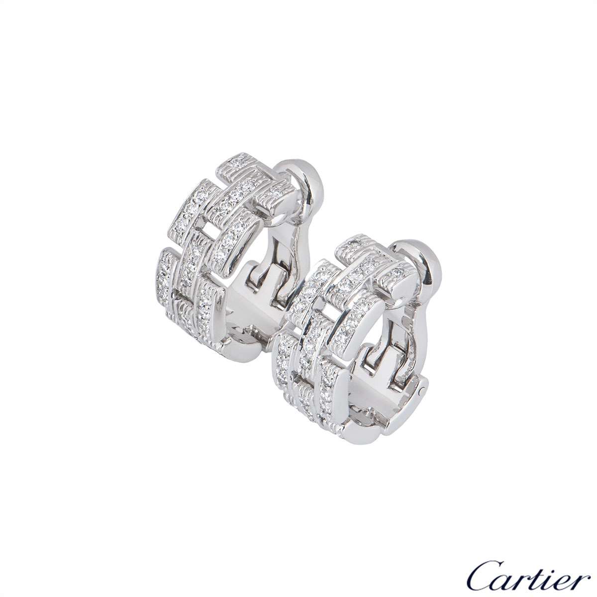 cartier maillon panthere earrings